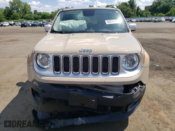 2016 Jeep Renegade Limited z VIN ZACCJBDT1GPC74208, wystawiony jako Copart lot #62271115 z przebiegiem 105 250 mil mil oraz Szkoda całkowita • Salvage title. Historia ofert i sprzedaży dostępna na DreamBid. Obrazek 5.