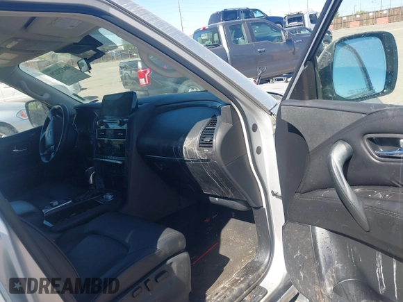2021 Nissan Armada SV with VIN JN8AY2AD5M9662267, listed as a IAAI auction lot 40473229 with 77,356 mi miles. Bid and sale history available at carsss.com. Image 5.