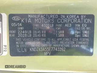 2014 Kia Soul + with VIN KNDJX3A55E7743392, listed as a IAAI auction lot 42113362 with 138,169 mi miles and . Bid and sale history available at DreamBid. Image 9.