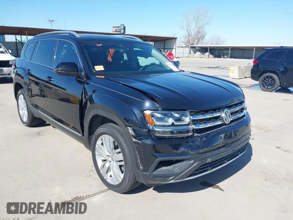 2018 Volkswagen Atlas SEL Premium with VIN 1V2NR2CA3JC542820, listed as a IAAI auction lot 41771245 with 68,462 mi miles and . Bid and sale history available at DreamBid. Image 1.