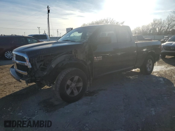 2019 Ram 1500 Classic Express with VIN 1C6RR6FT1KS723940, listed as a Copart auction lot 44444275 with 100,106 mi miles and Salvage Title. Bid and sale history available at carsss.com. Image 1.
