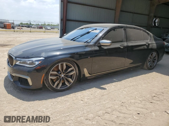 2019 BMW 7 Series M760i xDrive with VIN WBA7H6C50KG615270, listed as a Copart auction lot 59960854 with 42,172 mi miles and Salvage title. Bid and sale history available at DreamBid. Image 1.