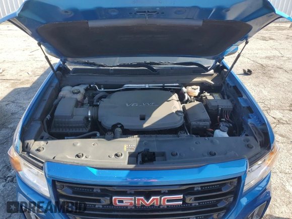 2022 GMC Canyon 2WD Elevation with VIN 1GTG5CEN9N1329626, listed as a Copart auction lot 44574085 with 27,315 mi miles and Salvage Title. Bid and sale history available at carsss.com. Image 11.