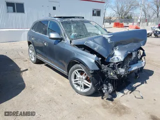 2014 Audi Q5 Premium Plus with VIN WA1LFAFPXEA013601, listed as a IAAI auction lot 41920890 with 1 mi miles. Bid and sale history available at carsss.com. Image 1.