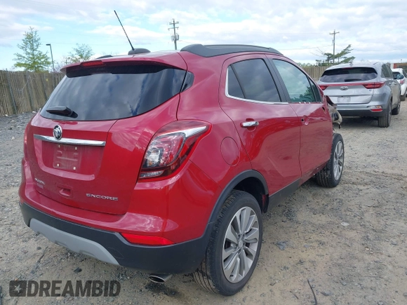 2018 Buick Encore Preferred with VIN KL4CJASB2JB680725, listed as a IAAI auction lot 42037901 with 58,427 mi miles. Bid and sale history available at carsss.com. Image 4.