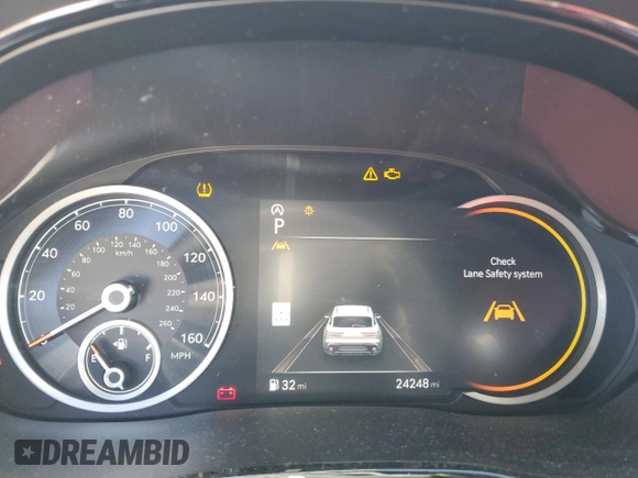 2024 Genesis GV70 Sport with VIN 5NMMCDTC5RH015306, listed as a Copart auction lot 47453885 with 24,248 mi miles and Salvage title. Bid and sale history available at DreamBid. Image 9.
