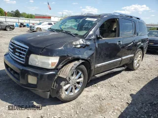 2008 Infiniti QX56 with VIN 5N3AA08D08N903081, listed as a Copart auction lot 52499385 with Not provided miles and Non repairable. Bid and sale history available at DreamBid. Image 1.
