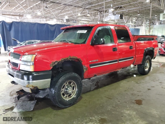 2003 Chevrolet Silverado 2500HD LS with VIN 1GCHK23U63F150722, listed as a Copart auction lot 88763435 with 266,358 mi miles and Clean Title. Bid and sale history available at carsss.com. Image 1.
