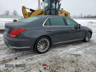 2018 Genesis G90 Ultimate with VIN KMHG54JH5JU036929, listed as a Copart auction lot 39492464 with 63,980 mi miles and . Bid and sale history available at carsss.com. Image 3.