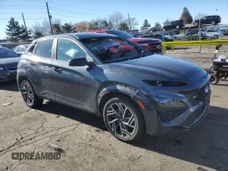 2022 Hyundai Kona N Line with VIN KM8K3CA39NU755119, listed as a Copart auction lot 87540755 with 37,020 mi miles and Clean Title. Bid and sale history available at carsss.com. Image 4.
