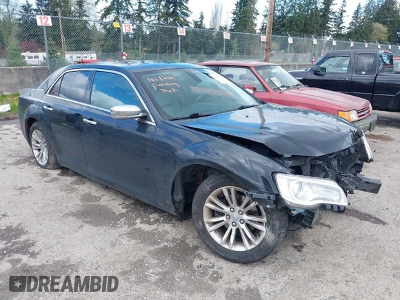 2016 Chrysler 300 with VIN 2C3CCAEG9GH282438, listed as a IAAI auction lot 42025184 with 203,159 mi miles. Bid and sale history available at carsss.com. Image 1.
