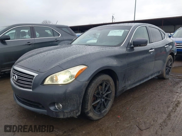 2011 Infiniti M37 with VIN JN1BY1AR3BM375528, listed as a IAAI auction lot 41564370 with 174,701 mi miles. Bid and sale history available at carsss.com. Image 2.