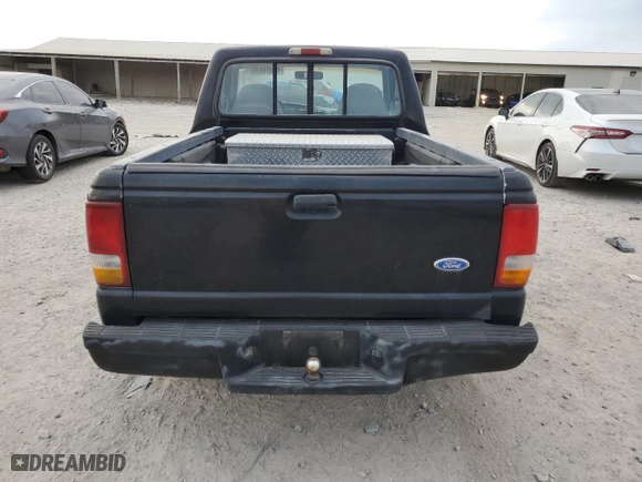 1996 Ford Ranger XL with VIN 1FTCR10AXTPA42589, listed as a Copart auction lot 44038635 with 332,201 mi miles and Salvage Title. Bid and sale history available at carsss.com. Image 6.