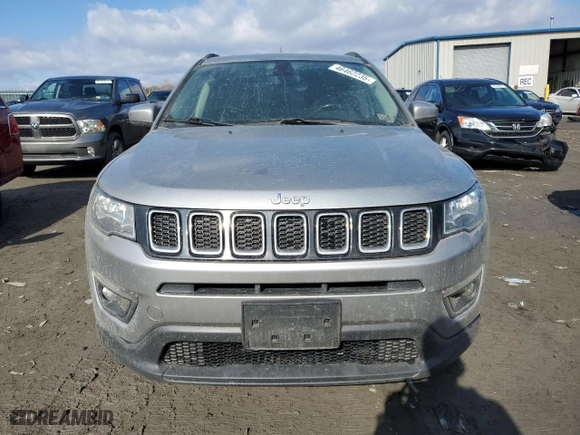 2020 Jeep Compass Latitude with VIN 3C4NJDBB3LT217655, listed as a Copart auction lot 46462235 with 55,540 mi miles and Salvage Title. Bid and sale history available at carsss.com. Image 5.