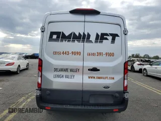 2023 Ford Transit Cargo with VIN 1FTBW9C89PKA44249, listed as a Copart auction lot 75167994 with 21,652 mi miles and Salvage Title. Bid and sale history available at DreamBid. Image 6.