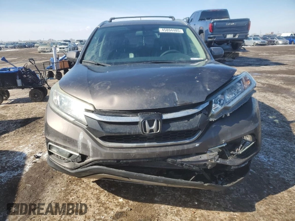 2015 Honda CR-V EX-L with VIN 2HKRM4H73FH705696, listed as a Copart auction lot 45894485 with 125,385 mi miles and Salvage Title. Bid and sale history available at carsss.com. Image 5.