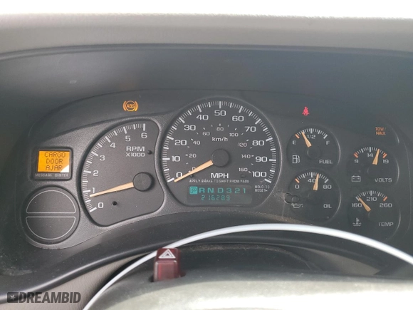 2002 Chevrolet Tahoe LT with VIN 1GNEK13Z02J103049, listed as a Copart auction lot 52364765 with 216,289 mi miles and Salvage Title. Bid and sale history available at carsss.com. Image 9.