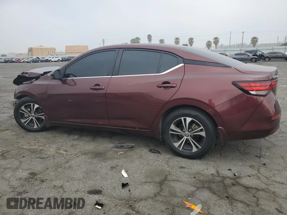 2020 Nissan Sentra SV with VIN 3N1AB8CVXLY243669, listed as a Copart auction lot 53993885 with 76,084 mi miles and Salvage Title. Bid and sale history available at DreamBid. Image 2.