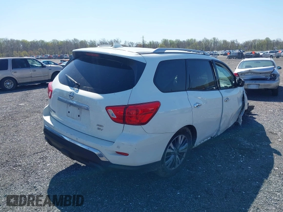 2019 Nissan Pathfinder S with VIN 5N1DR2MM4KC638264, listed as a IAAI auction lot 42048739 with 106,373 mi miles and . Bid and sale history available at DreamBid. Image 4.