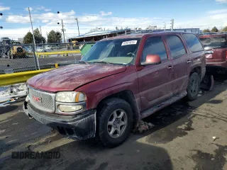 2001 GMC Yukon Denali z VIN 1GKEK63U81J203655, wystawiony jako Copart lot #42651615 z przebiegiem 173 867 mil mil oraz Szkoda całkowita • Salvage title. Historia ofert i sprzedaży dostępna na DreamBid. Obrazek 1.