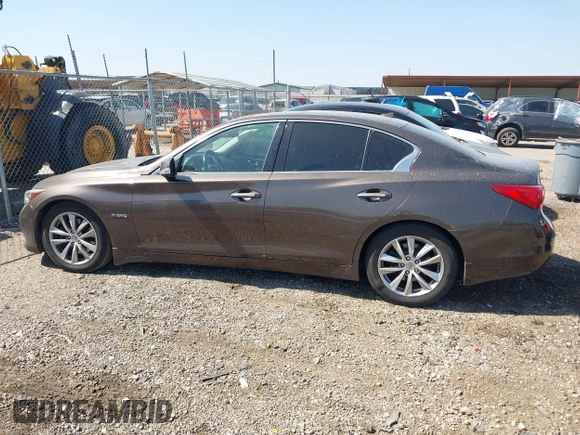 2014 Infiniti Q50 Hybrid Premium with VIN JN1AV7AP7EM691329, listed as a IAAI auction lot 41858913 with 144,688 mi miles and . Bid and sale history available at DreamBid. Image 14.