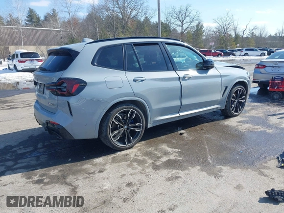2023 BMW X3 M40i with VIN 5UX83DP09P9S50851, listed as a IAAI auction lot 41645860 with 16,197 mi miles and . Bid and sale history available at DreamBid. Image 4.