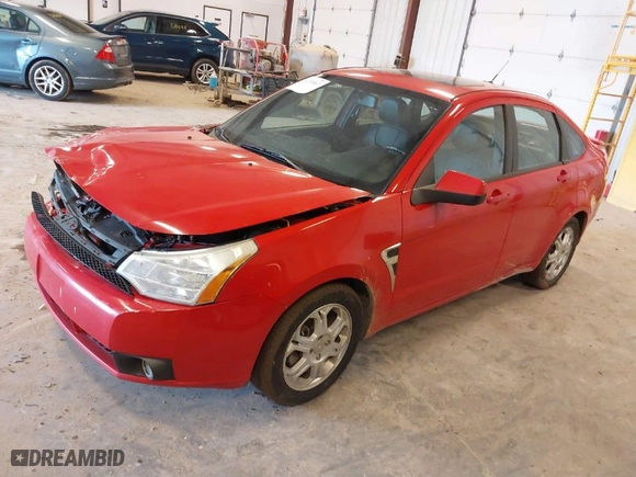 2008 Ford Focus SE with VIN 1FAHP35N18W269594, listed as a IAAI auction lot 41753467 with 172,409 mi miles. Bid and sale history available at carsss.com. Image 2.