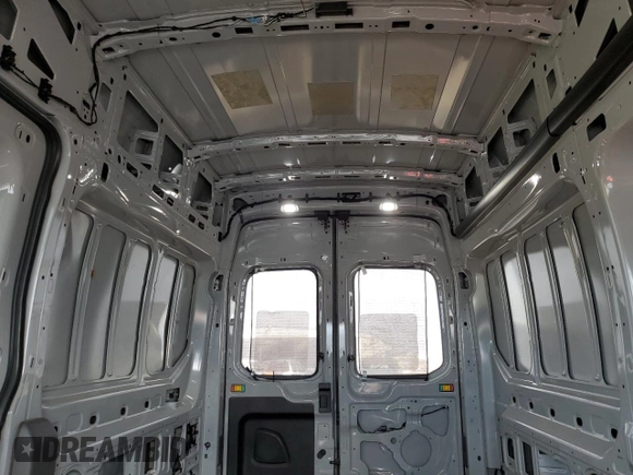 2023 Ford Transit Cargo with VIN 1FTBW2XG9PKB73049, listed as a Copart auction lot 50264605 with 103,021 mi miles and Salvage title. Bid and sale history available at DreamBid. Image 10.