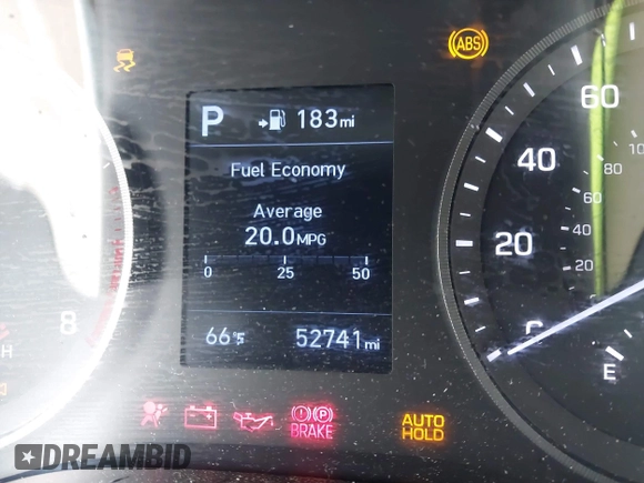 2019 Hyundai Tucson SEL with VIN KM8J33ALXKU855608, listed as a IAAI auction lot 41906199 with 52,741 mi miles. Bid and sale history available at carsss.com. Image 16.
