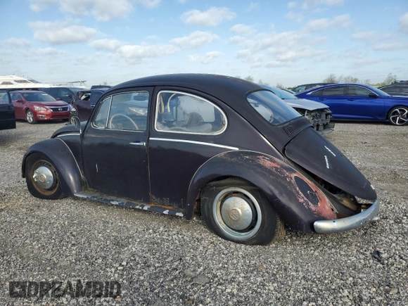 1966 Volkswagen Beetle with VIN 116069716, listed as a Copart auction lot 46487625 with 88,284 mi miles and Clean Title. Bid and sale history available at DreamBid. Image 2.