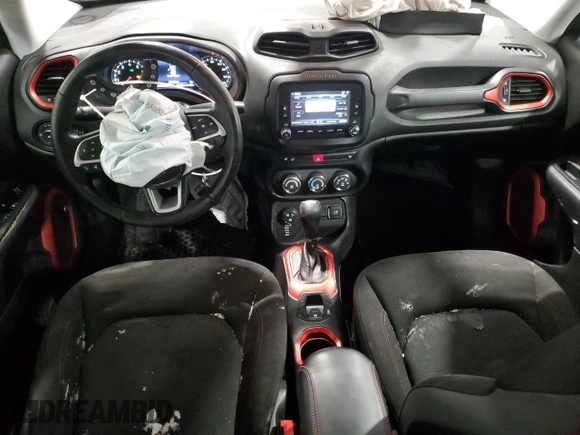 2016 Jeep Renegade Trailhawk with VIN ZACCJBCT2GPC61761, listed as a Copart auction lot 45637815 with 100,055 mi miles and Salvage title. Bid and sale history available at DreamBid. Image 8.