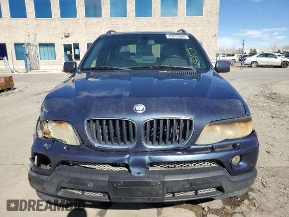 2004 BMW X5 3.0i with VIN 5UXFA13504LU42459, listed as a Copart auction lot 43819964 with 171,722 mi miles and Salvage Title. Bid and sale history available at carsss.com. Image 5.