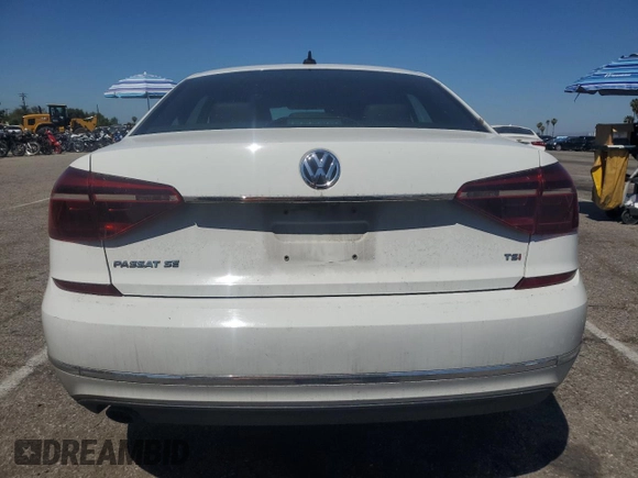 2018 Volkswagen Passat SE with VIN 1VWBA7A38JC030965, listed as a Copart auction lot 56328575 with 72,166 mi miles and Salvage title. Bid and sale history available at DreamBid. Image 6.