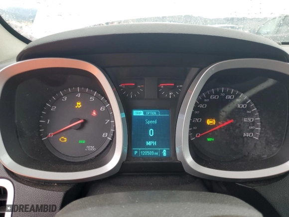 2013 Chevrolet Equinox LT with VIN 1GNALDEKXDZ105828, listed as a Copart auction lot 48495655 with 120,589 mi miles and Clean Title. Bid and sale history available at carsss.com. Image 9.