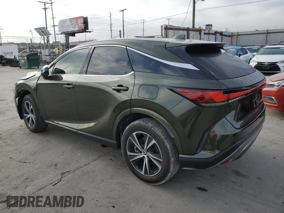 2023 Lexus RX with VIN 2T2BAMBA7PC009681, listed as a Copart auction lot 53998465 with 33,088 mi miles and Salvage Title. Bid and sale history available at carsss.com. Image 2.