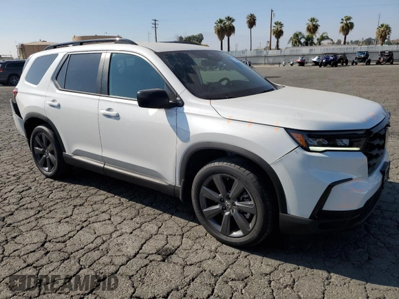 2023 Honda Pilot Sport with VIN 5FNYG2H39PB011275, listed as a Copart auction lot 73344844 with 11,792 mi miles and Salvage Title. Bid and sale history available at carsss.com. Image 4.