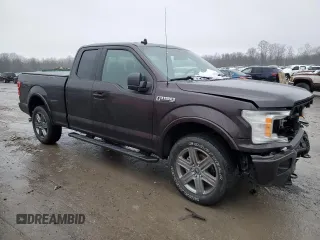 2020 Ford F-150 XL with VIN 1FTEX1EP5LFC02170, listed as a Copart auction lot 85945204 with 43,932 mi miles and Salvage title. Bid and sale history available at DreamBid. Image 4.