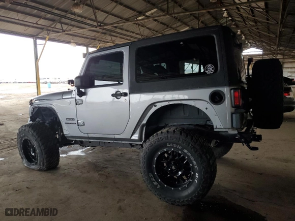2014 Jeep Wrangler Sport with VIN 1C4AJWAG1EL179137, listed as a Copart auction lot 49445325 with 123,511 mi miles and Salvage Title. Bid and sale history available at carsss.com. Image 2.