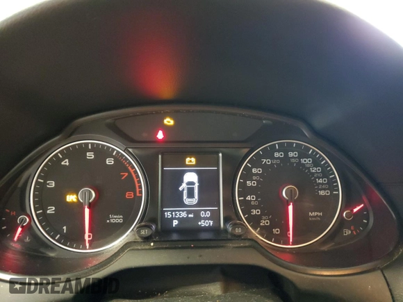 2013 Audi Q5 Premium with VIN WA1CFAFP0DA065608, listed as a Copart auction lot 55067905 with 151,336 mi miles and Salvage title. Bid and sale history available at DreamBid. Image 9.