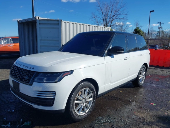2019 Land Rover Range Rover with VIN SALGR2RV1KA543555, listed as a IAAI auction lot 41198491 with 94,924 mi miles. Bid and sale history available at carsss.com. Image 2.