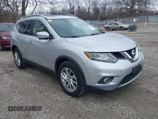 2014 Nissan Rogue SV with VIN 5N1AT2MV3EC781370, listed as a IAAI auction lot 41839854 with 62,689 mi miles. Bid and sale history available at carsss.com. Image 1.
