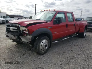 2005 Ford F-450 with VIN 1FDXW47P15EA28273, listed as a Copart auction lot 46141824 with 114,831 mi miles and Salvage title. Bid and sale history available at DreamBid. Image 1.