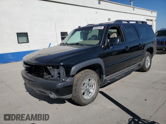 2004 Chevrolet Suburban Z71 with VIN 3GNFK16Z14G148988, listed as a Copart auction lot 58481704 with 0 mi miles and Salvage Title. Bid and sale history available at carsss.com. Image 1.