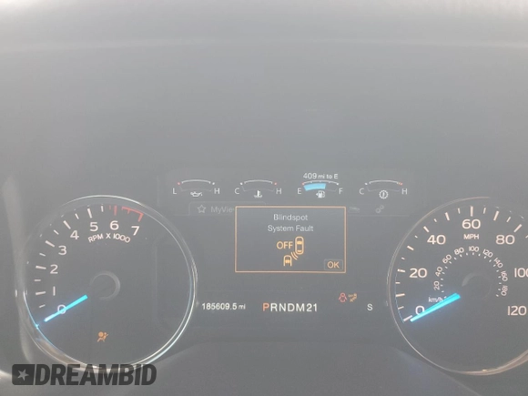 2015 Ford F-150 XLT with VIN 1FTEW1EF8FKD06237, listed as a Copart auction lot 50693145 with 185,609 mi miles and Salvage title. Bid and sale history available at DreamBid. Image 9.