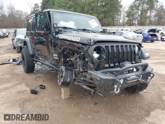 2018 Jeep Wrangler Unlimited Sport with VIN 1C4HJXDN6JW190027, listed as a IAAI auction lot 41351708 with 59,315 mi miles and . Bid and sale history available at DreamBid. Image 6.