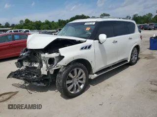 2014 Infiniti QX80 z VIN JN8AZ2NFXE9552793, wystawiony jako Copart lot #54928145 z przebiegiem Nie podano mil oraz Szkody całkowita. Historia ofert i sprzedaży dostępna na DreamBid. Obrazek 1.