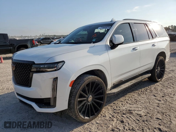 2023 Cadillac Escalade RWD Premium Luxury z VIN 1GYS3BKL5PR129533, wystawiony jako Copart lot #71565874 z przebiegiem 28 970 mil mil oraz Szkoda całkowita • Salvage title. Historia ofert i sprzedaży dostępna na DreamBid. Obrazek 1.