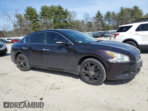 2014 Nissan Maxima S with VIN 1N4AA5AP0EC484709, listed as a Copart auction lot 50284655 with 120,795 mi miles and Clean Title. Bid and sale history available at DreamBid. Image 4.
