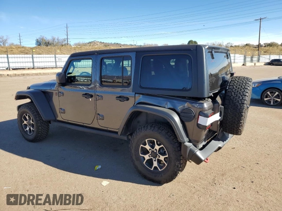 2023 Jeep Wrangler Rubicon with VIN 1C4HJXFN6PW509741, listed as a Copart auction lot 81324394 with 21,755 mi miles and Salvage title. Bid and sale history available at DreamBid. Image 2.