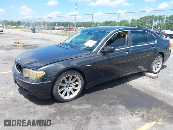 2005 BMW 7 Series 745Li with VIN WBAGN63545DS59212, listed as a IAAI auction lot 42510606 with 124,395 mi miles and . Bid and sale history available at DreamBid. Image 22.